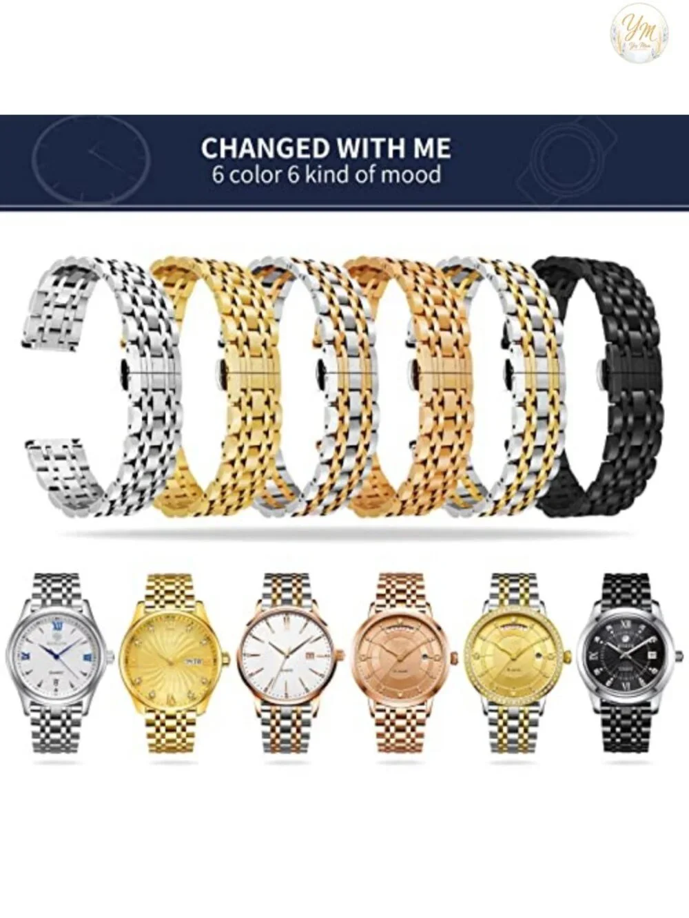 316L Stainless Steel Watch Band Replacement with Link Remover